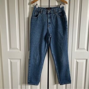 Vintage 90s Gloria Vanderbilt Mom Jeans Women’s 12 Petite Blue Tapered Pleated